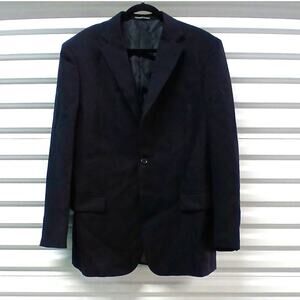 Vittorio St. Angelo Suit Blazer Men's 44L Black Lined Single Breasted Jacket